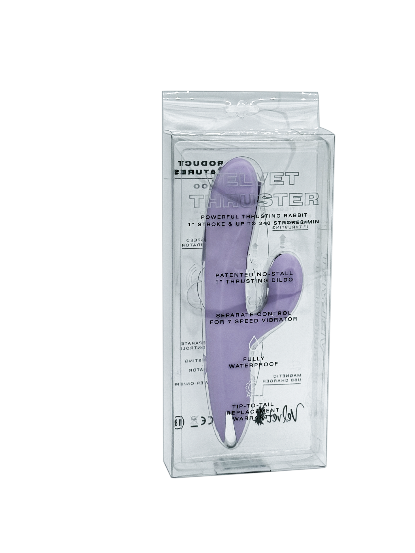 Velvet Thruster | Rabbit Thrusting Dildo and Vibrator in Silicone for Women VL100