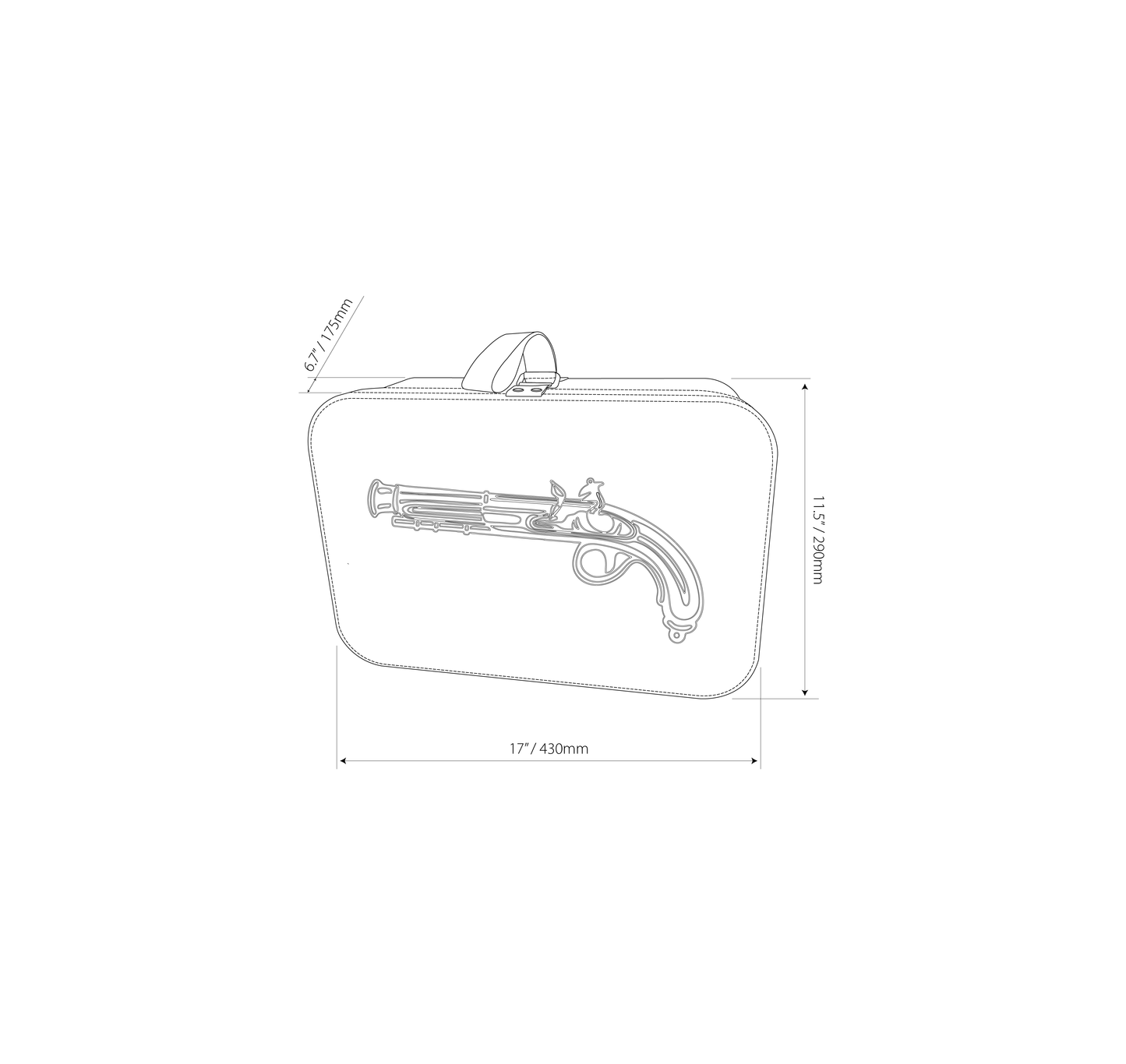 Carry on Travel and Storgae Case, Pistol