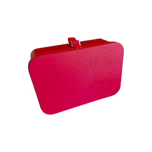 Rose Train Case for Storage or Carry-on Travel