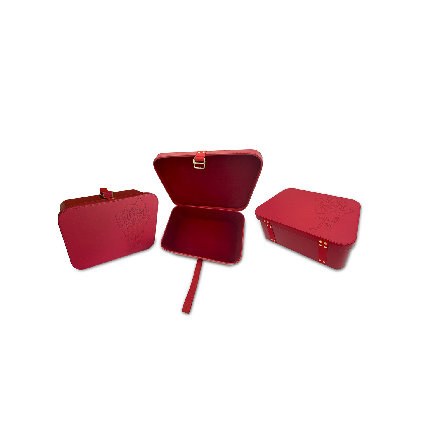 Rose Train Case for Storage or Carry-on Travel